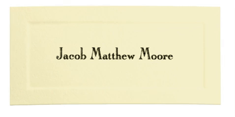 Personalized Name Cards