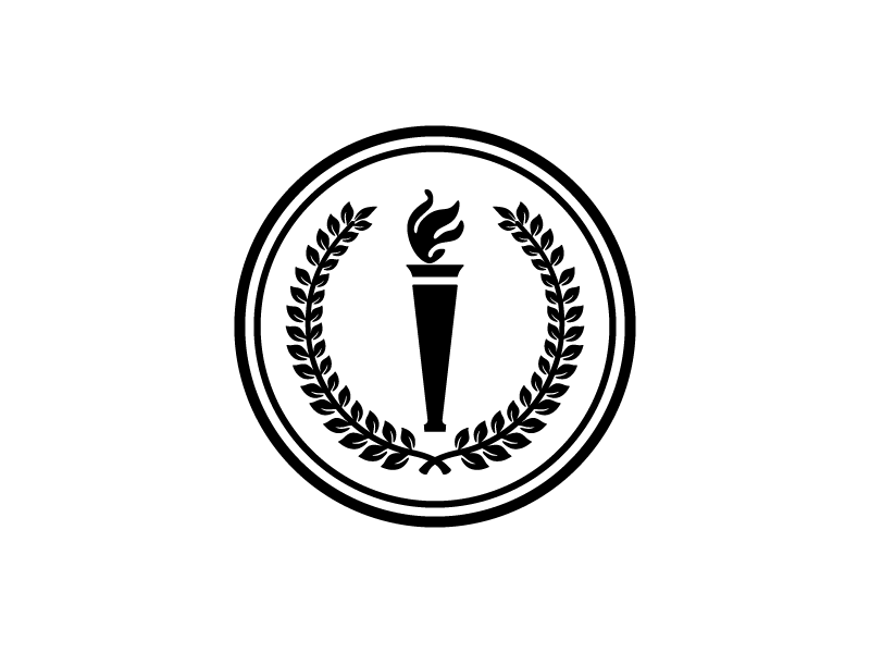CIRCLE TORCH AND WREATH