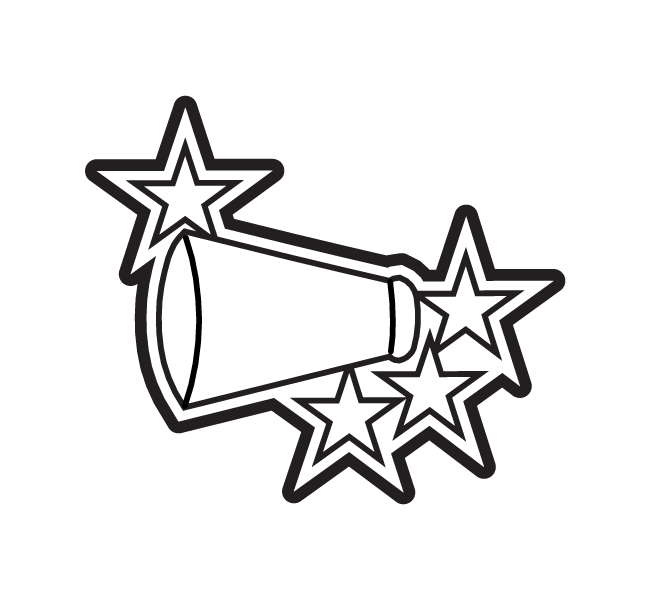 MEGAPHONE W STARS