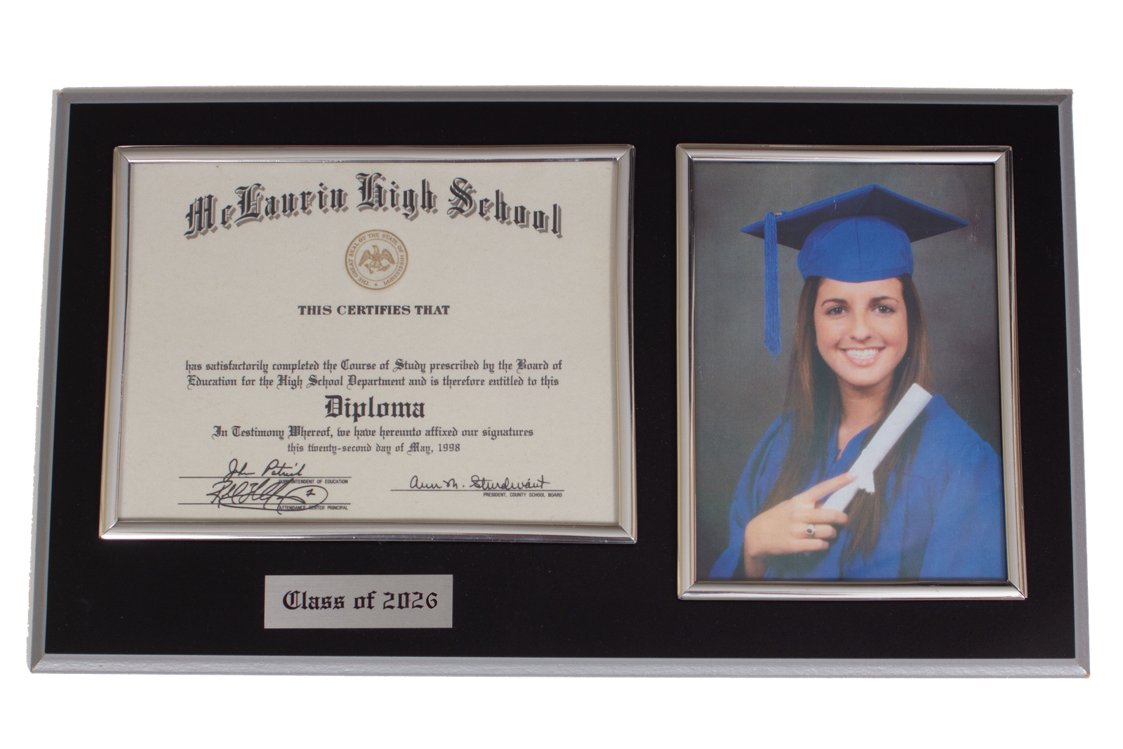 2026 Platinum Diploma Plaque (Delivered in the spring)