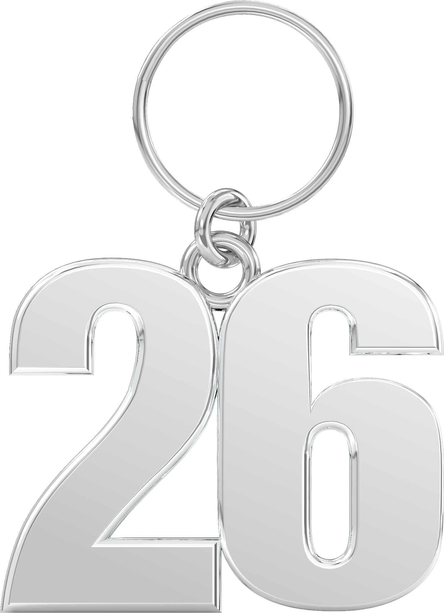 2026 Silver Senior Key Chain